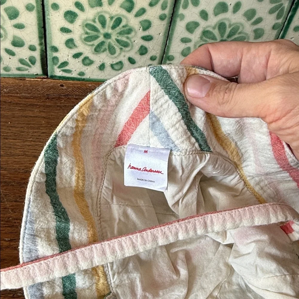 Hanna Andersson 100% cotton stripe hat